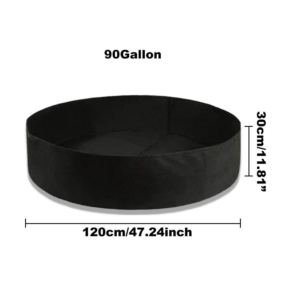 Biodegradable Grow Bags Fabric Raised Garden Beds Planter Pots Durable Breathing Cloth Grow Containers for Vegetable Cultivation: B-120