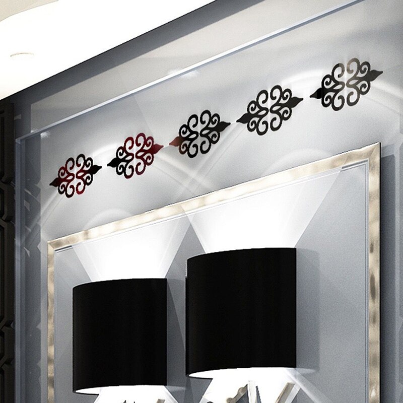 Autocollants muraux miroir 3d 7*7cm 10 pièces | Stickers carrés auto-adhésifs, mosaïque, décoration de maison, affiche murale pour salon véranda: black