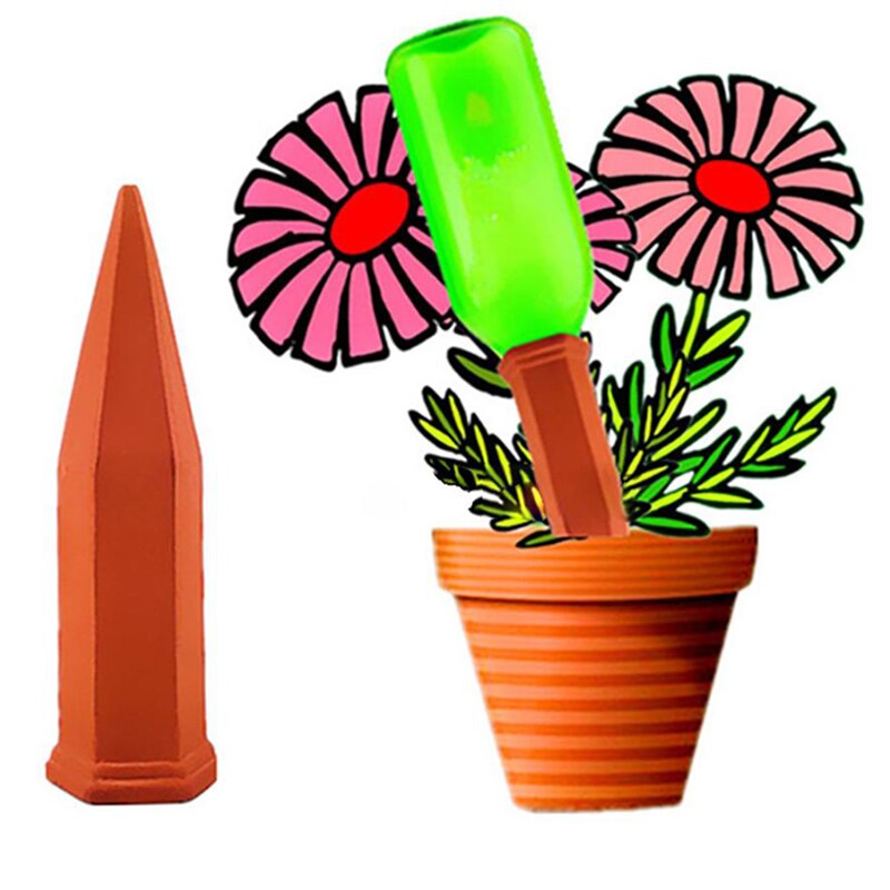 4Pcs Waterer Self Watering Terracotta Spikes Automatically Water Your Ceramic Automatic Watering Device