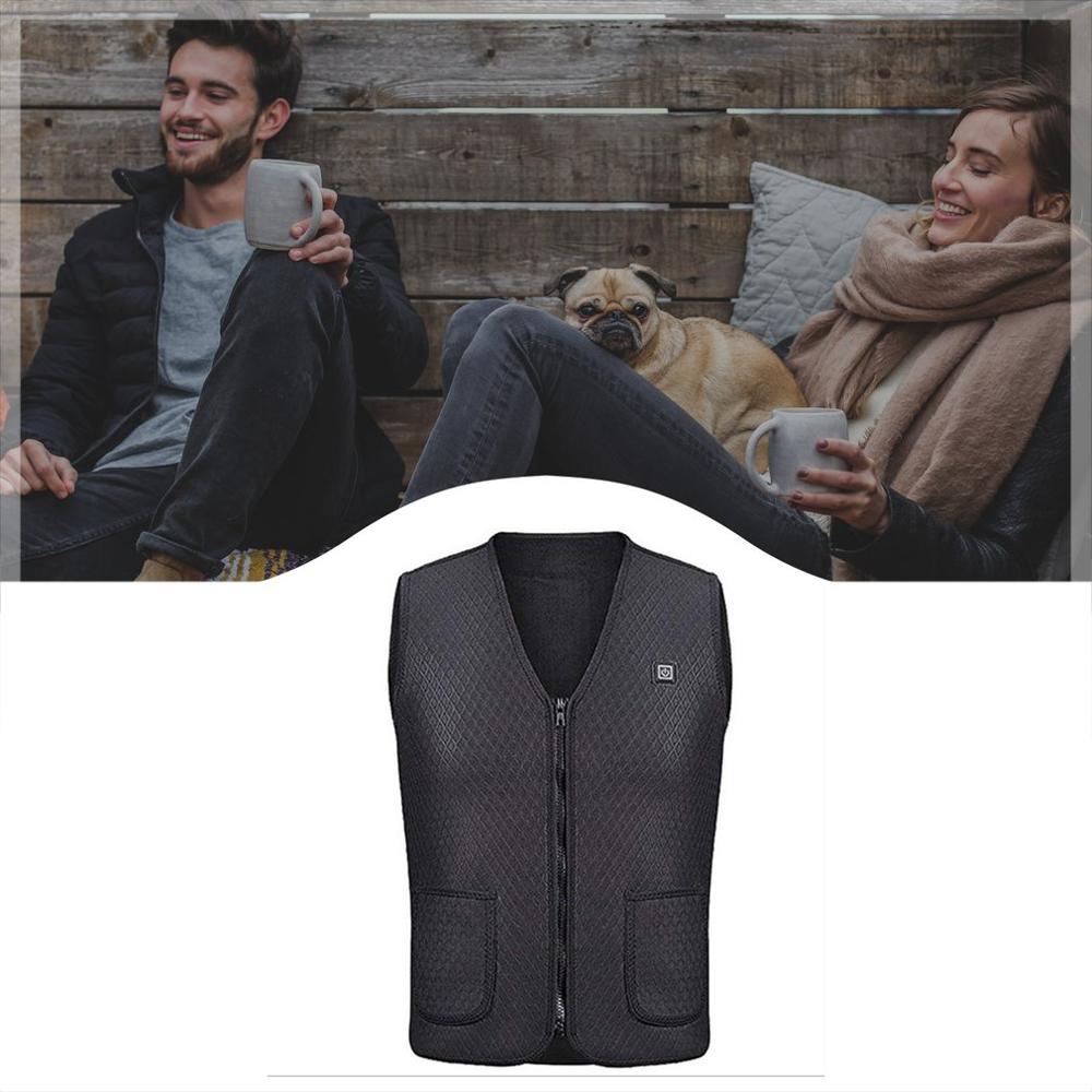 Auto Verwarmde Jas Verwarming Vest Wandelen Kleding Usb Opladen Intelligente Elektrische Verwarmde Vest Verwarming Kleding Dompelpompen Outdoor