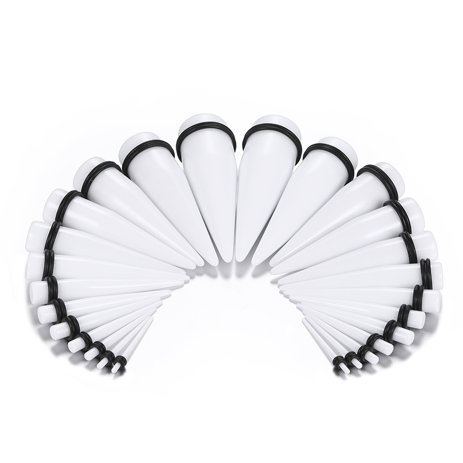 Dilatadores de oreja de 2 piezas, túneles y tapones para pendientes, Piercing, dilataciones de oreja, ensanchador, marcas para túneles, Piercing, joyería de 1,6-16mm
