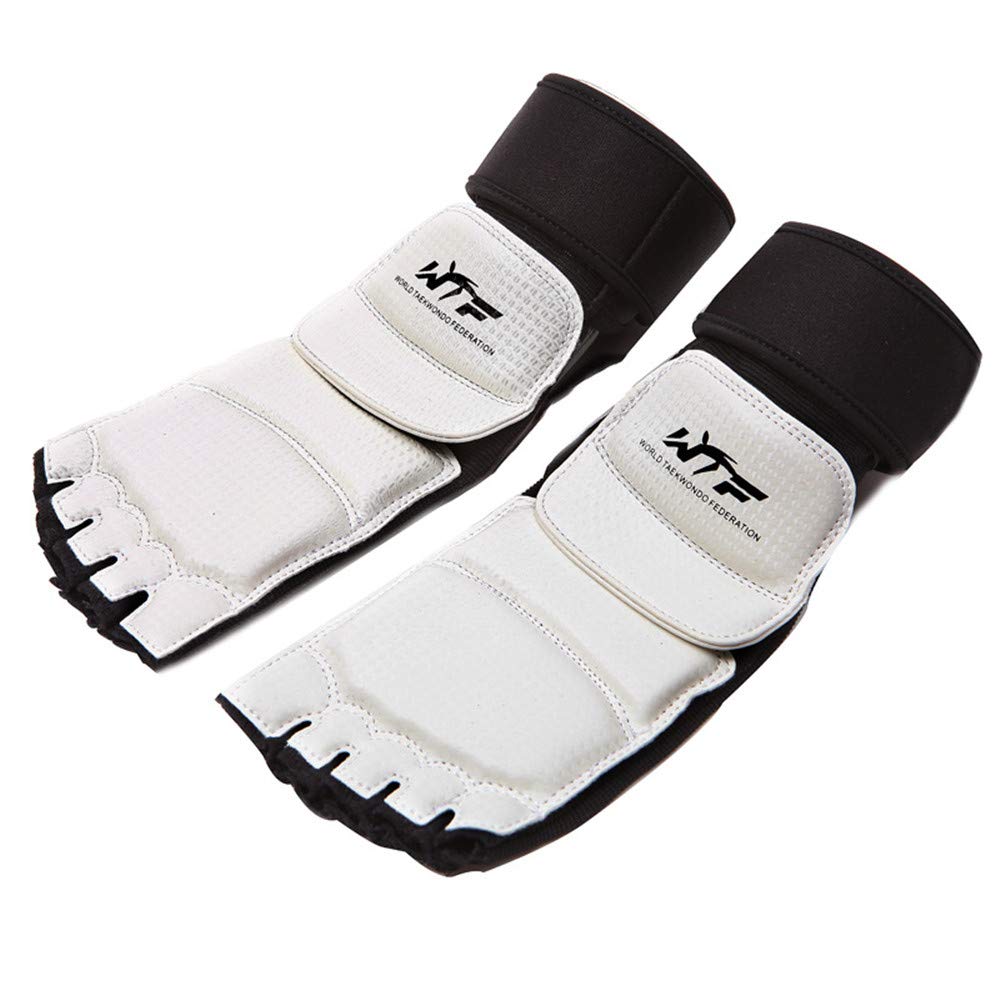 Taekwondo Schuhe Fuß Socken Erwachsene Art Professionelle Hand Finger Palme Schutz Boxen Karate Handschuhe martialisch Künste Ausrügestochen: Fuß einstellen / XS Höhe 100-130cm
