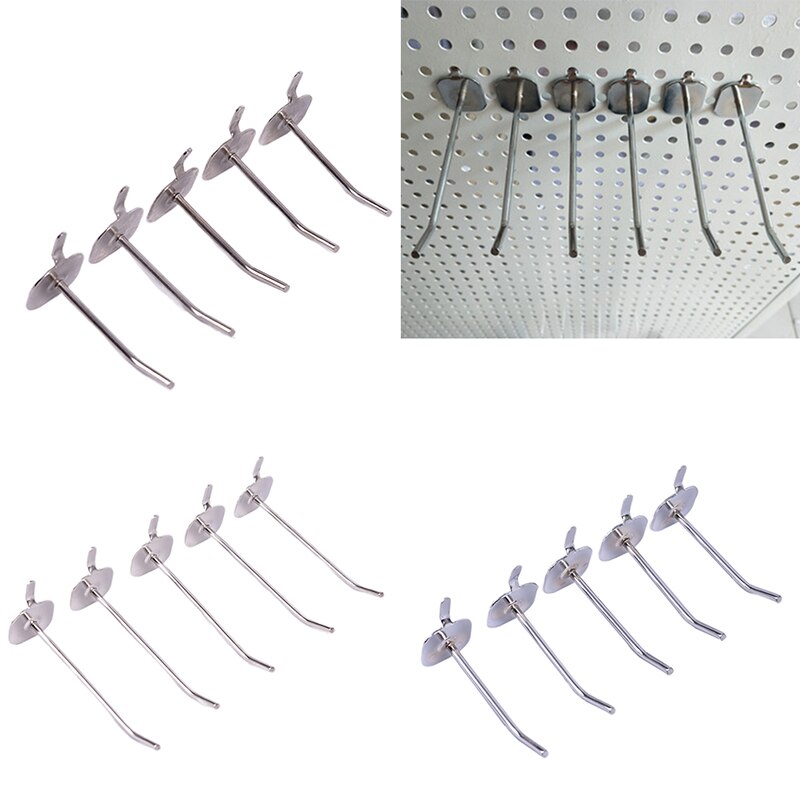 5pcs/set 5CM/7CM/10CM Hook Panel Perforated Wall Storage Garage Workshop Fixing