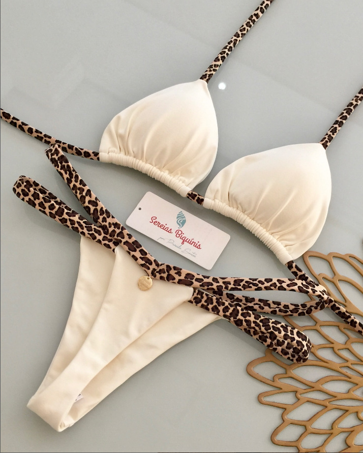 Maillot de bain brésilien sexy pour femmes, bikini de plage, ,: L / WHITE