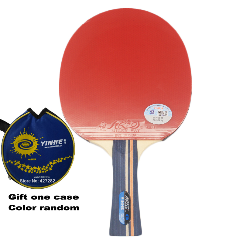 Galaxy-Yinhe 01B Table Tennis Rackets, Pimples in Racquet, Sports Paddle, Ping Pong, Original: Yellow