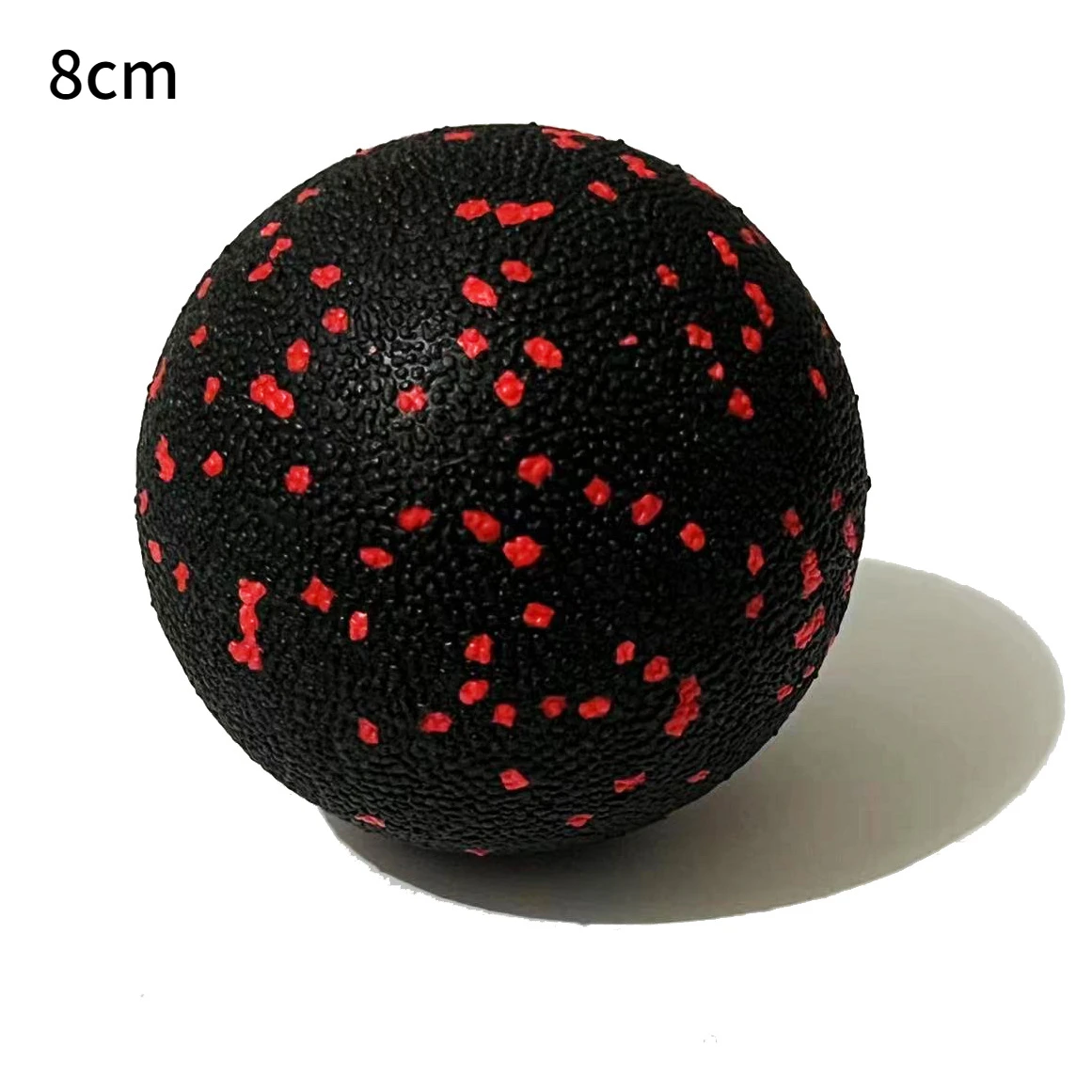 Fitnessball, hochdichter EPP-Erdnuss-Massageball, leichter Rücken-/Nacken-/Fuß-Mobilitätsball, tiefe Gewebe, myofasziale Entspannung: Schwarz