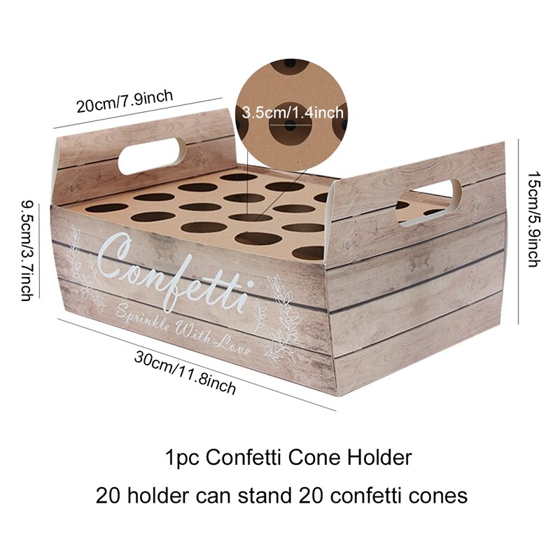 Wedding Confetti Cones Holder For Wedding Decoration Kraft Cone Stand Box Tray Wedding Mariage Deco Natural Wedding Paper Cones: VIOLET/紫罗兰