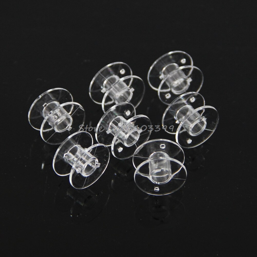 5 Singer Nähspulen Ohne Metallstift - Transparente Kunststoffspulen Für Alle Garne