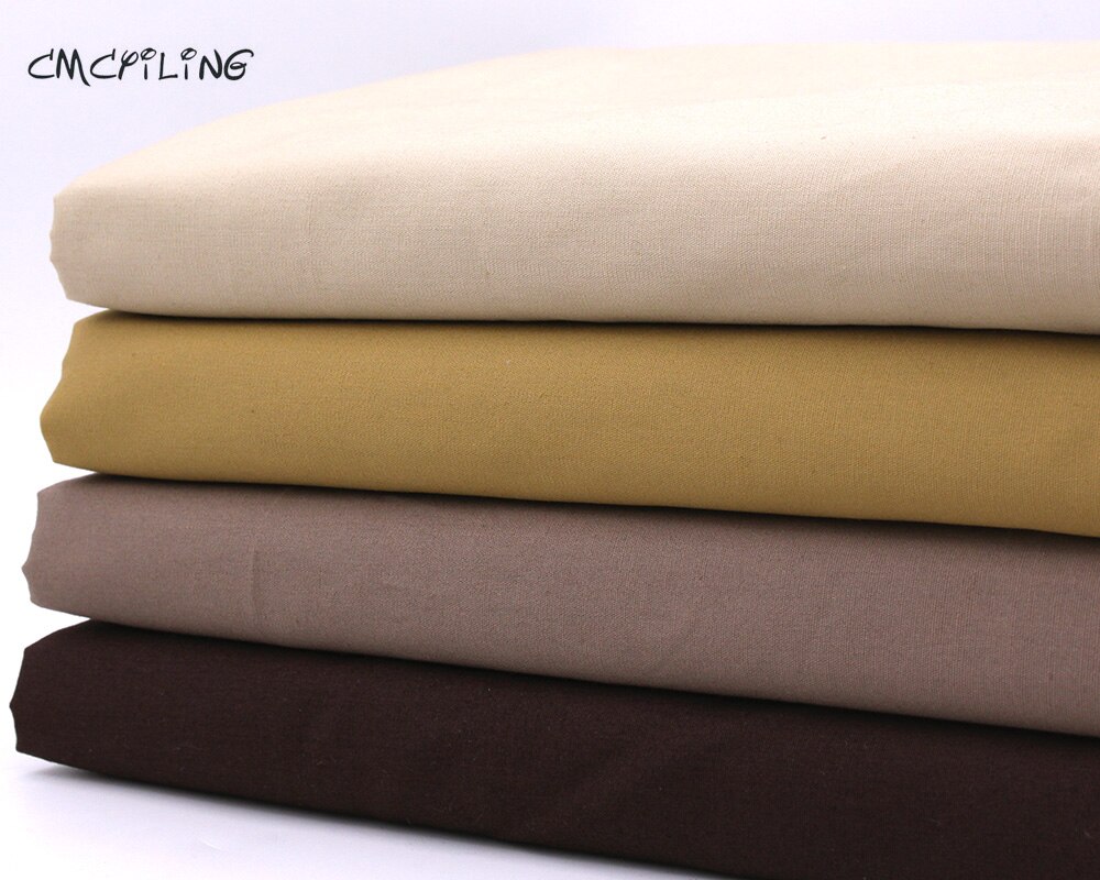 CMCYILING-tela de algodón de piel de Diy para muñecas, tejido de color carne marrón para Patchwork, costura textil para el hogar