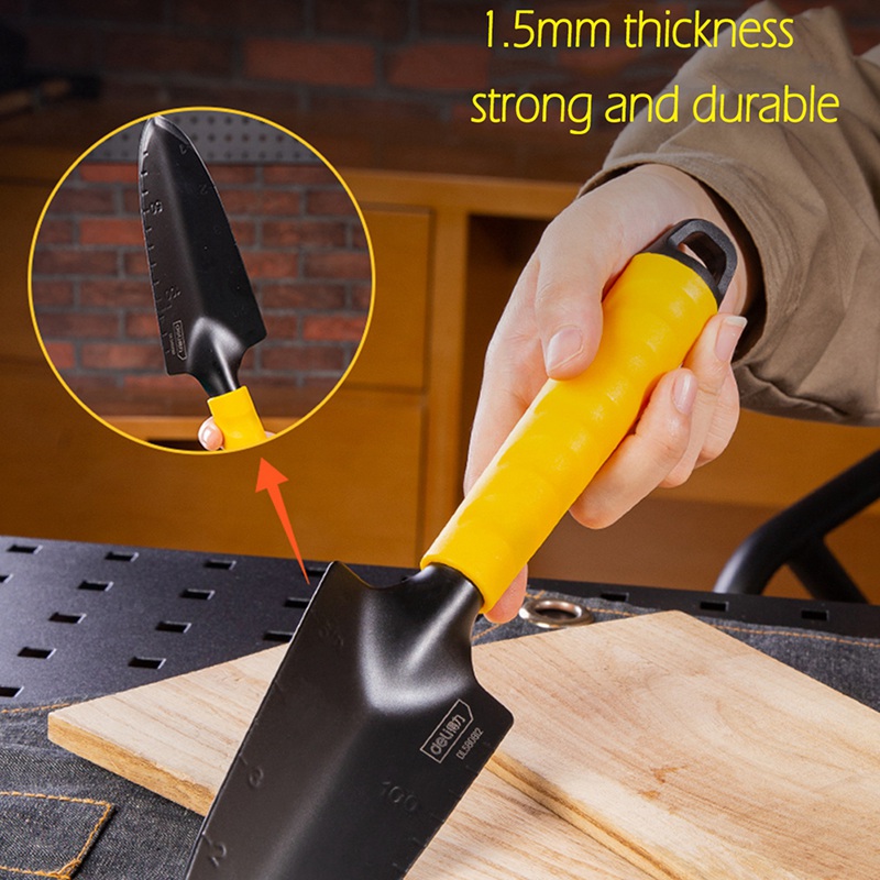 DELI Mini Home Gardening Tool Set Small Shovel Rake Spade Shovel Rake Spade Soil Raising Flowers Potted Home Plants Digging Tool