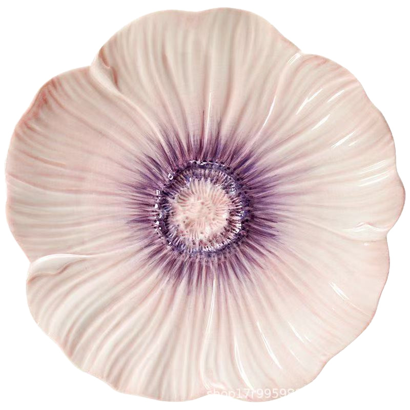 Keramische Bloem Serveerschaal Taart Dessertbord Bloem Keramische Kom Huishoudelijk Servies Set Eettafel Keuken Gereedschap Decoratie