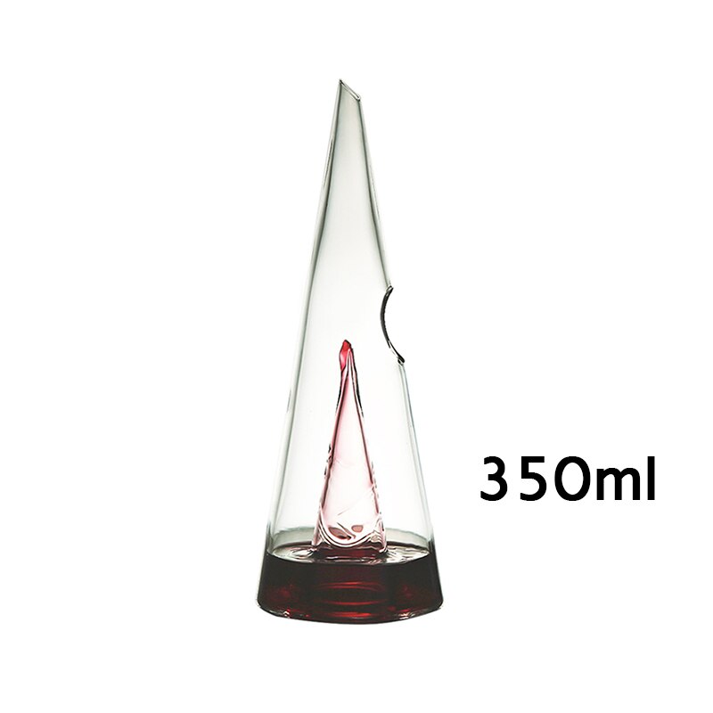 350/750ml fossefall rødvin skjenker glass karaffel brandy dekanter kanne bar champagne vannflaske drikkeglass bar verktøy: 350ml