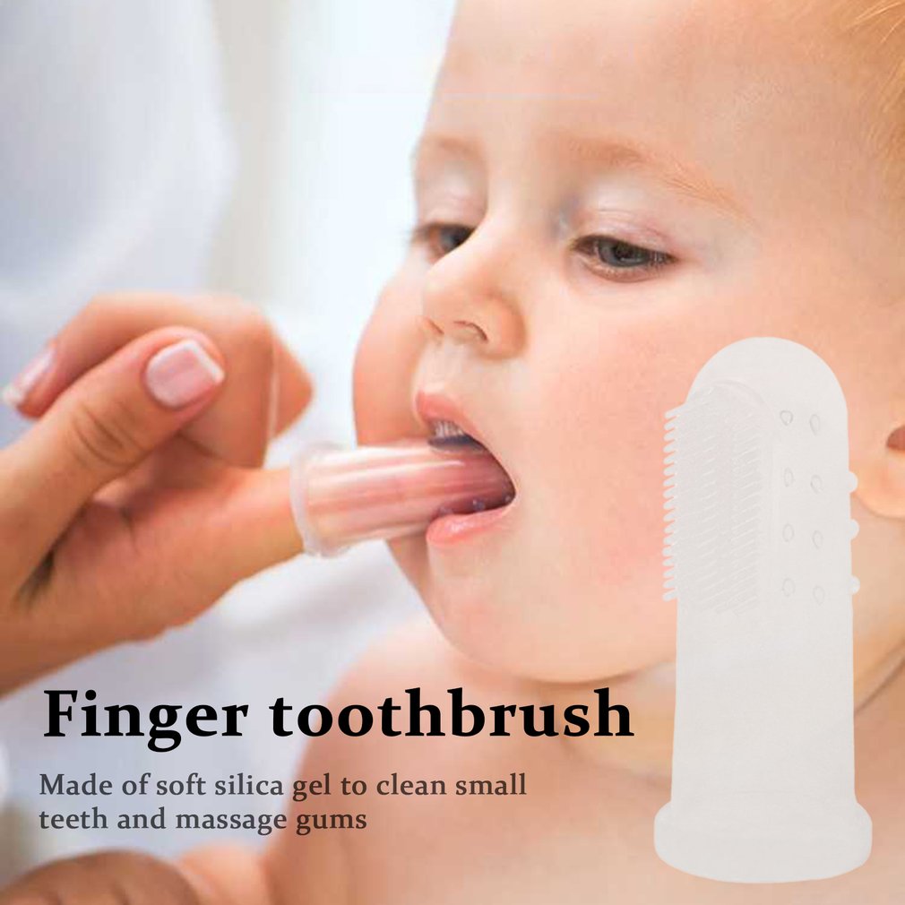 Orale Gezondheidszorg Baby Kid Zachte Siliconen Vinger Tandenborstel & Gum Massager Brush Schone Tanden Baby Oral Care