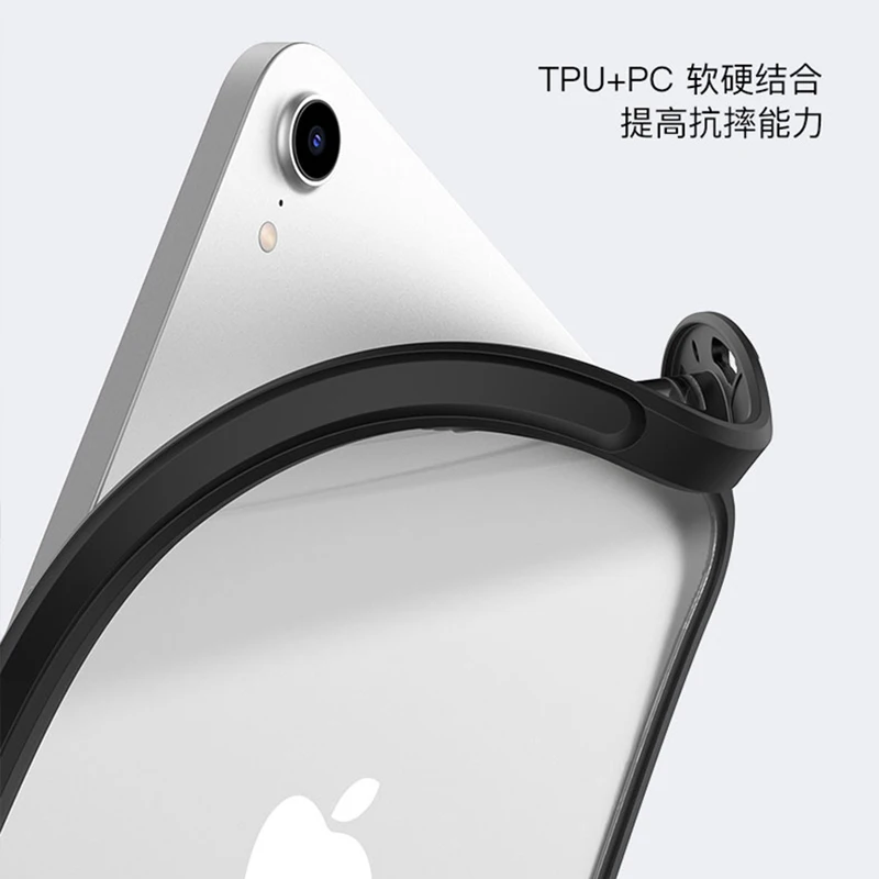 Voor iPad Mini 6 A17 Pro 2024 Case Luxe Ultra Dunne Schokbestendige TPU + Acryl Beschermende Clear Back Bumper Cover voor iPad Mini 7