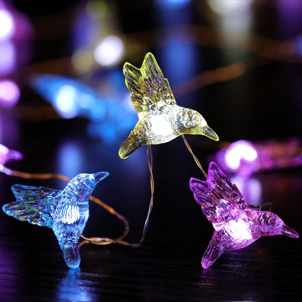 4M 40 LED Strip Light Remote Control Copper Wire Hummingbird Indoor Outdoor LED Lights Room Home Decor Christmas Tree Decoration