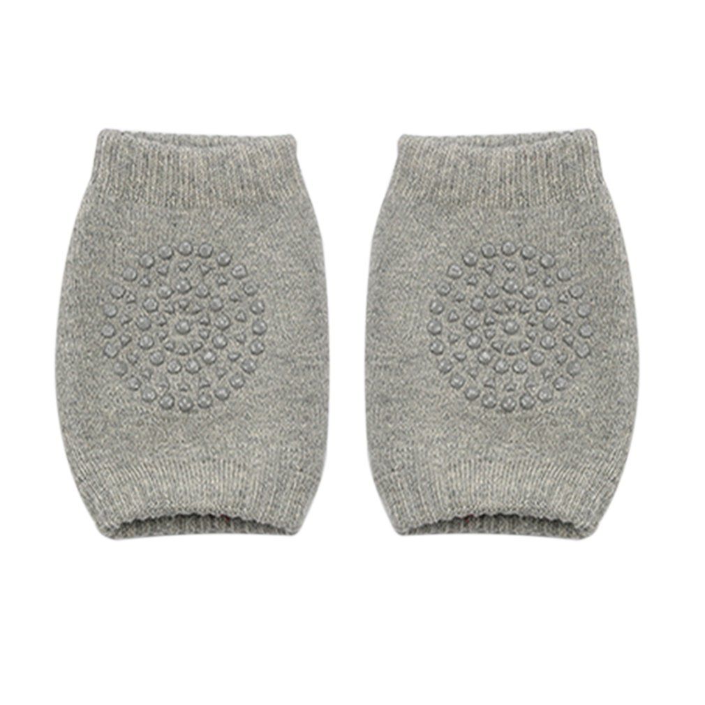 1 Pair Baby Protector Knee Pads Leg Thickened Terry Non-Slip Safety Crawling Accessory Baby Toddler Kids Leg Warmers Kneepad: light grey