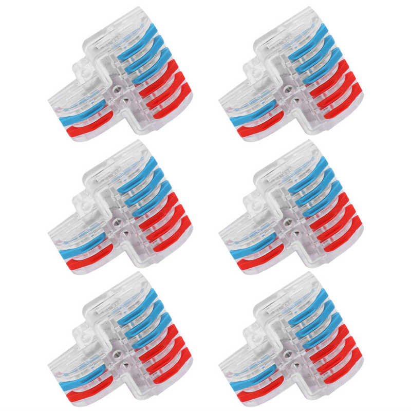 XALXMAW 13 Stuks Draadklemmen – 1-in-5-out, Voor 0,2-4mm², Met Hendel, Snel En Veilig, Voor Elektrische Installaties (250V/32A) 2 miniatura