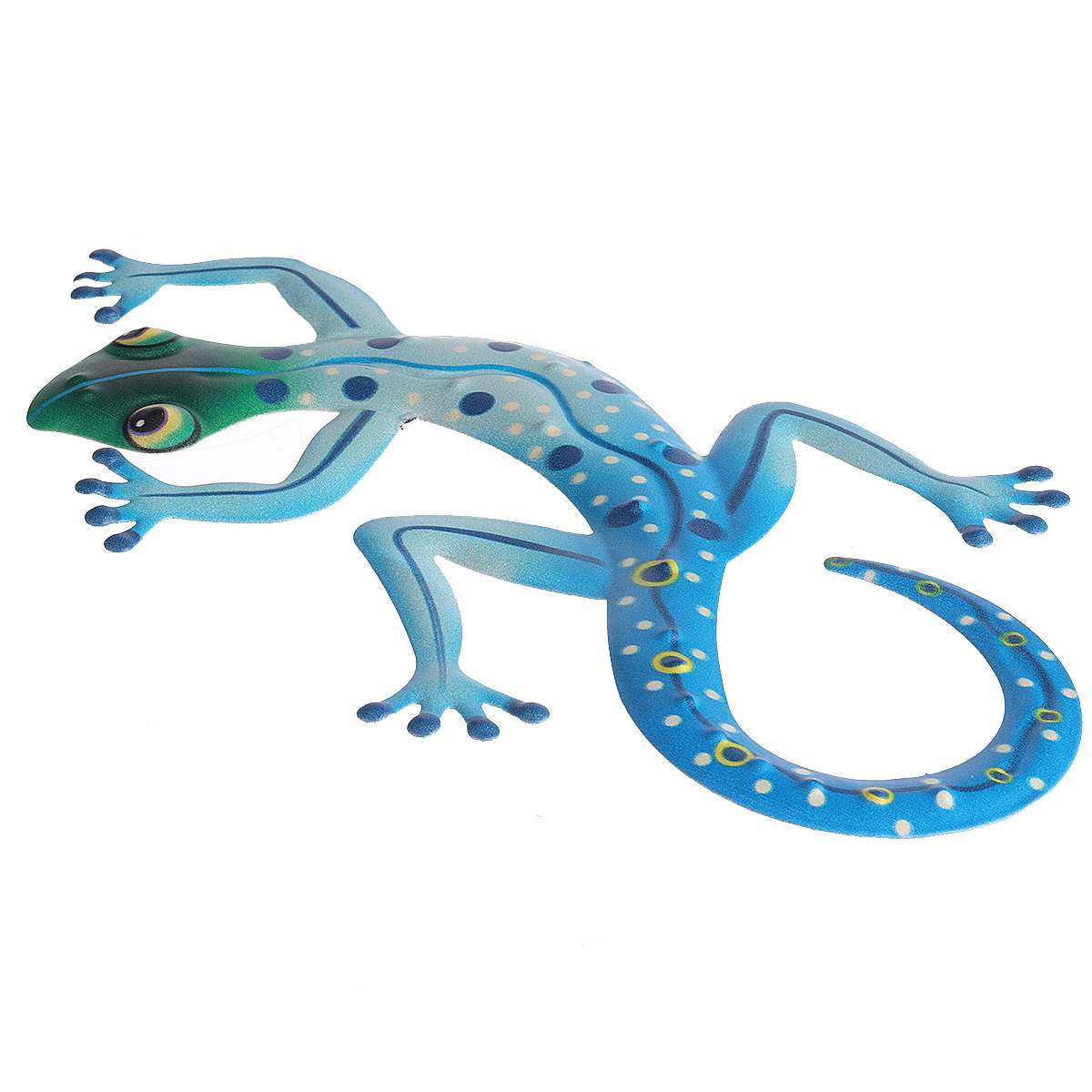 Metal gecko vægindretning med glas til dekoration af hjemmet og miniaturer haven statuer udendørs fe haver ornamenter fe
