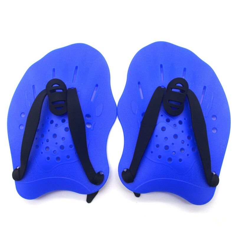 Lightweight Swim Hand Paddles w/ Adjustable Straps Unisex Swim Training Hand Paddles Swimming Fins Swimming Accessories G99D