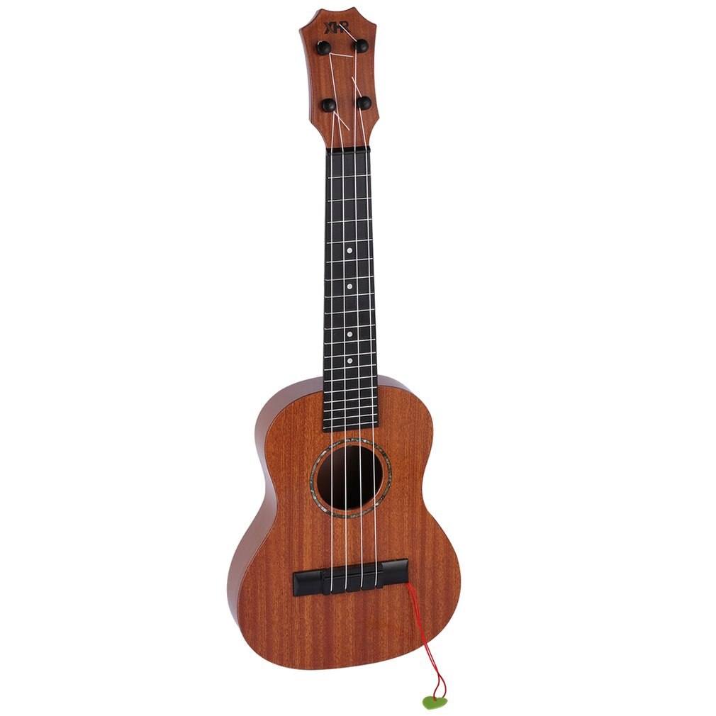 Ukulele 21 Inch Simulation Wood Grain 4 Strings Uke Bass Stringed Musical Instrument Musical Instruments: Default Title