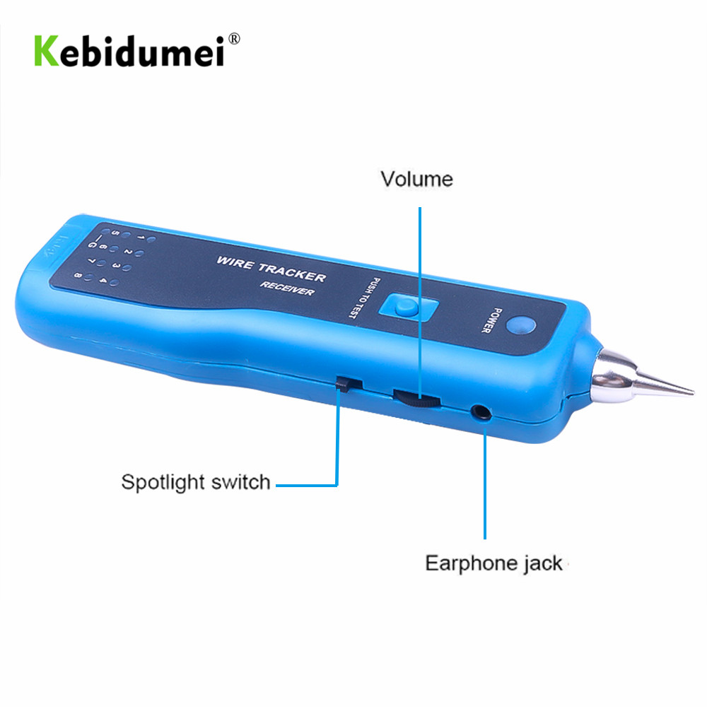 Kebidumei RJ11 RJ45 Cat5 Cat6 Draad Tracker Diagnose Tone Finder Telefoon Wire Kabel Tester Tracker Detector Netwerken