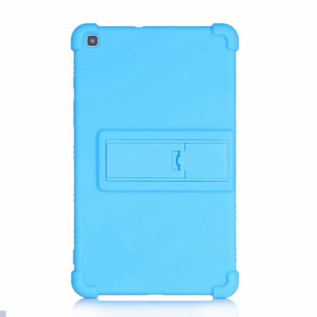 Zachte Siliconen Kinderen Case Voor Samsung Galaxy Tab Een 8.0 SM-T290 SM-T295 SM-T297 Tablet Funda Shockproof Cover Met Kickstand: Sky Blue