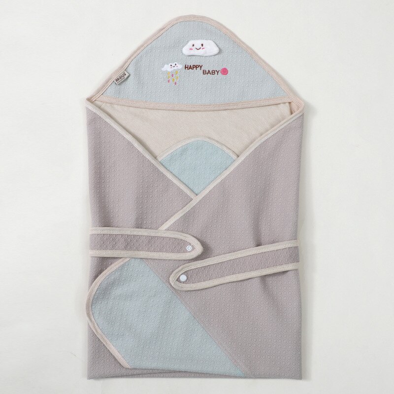 Lzh newborn quilt herfst puur katoen baby gebreide quilt infnat kleur bijpassende cartoon warmhouddeken inbakerdoek