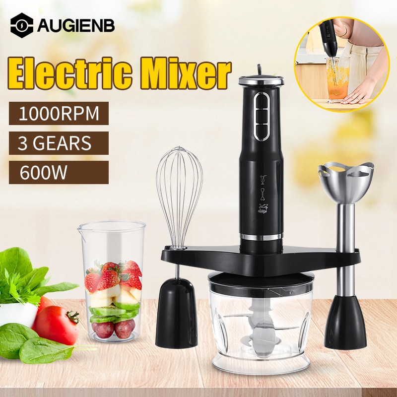 SOKANY Hand Blender Stainless Steel 1000 Watt, 5 Speed Purée Stick [4