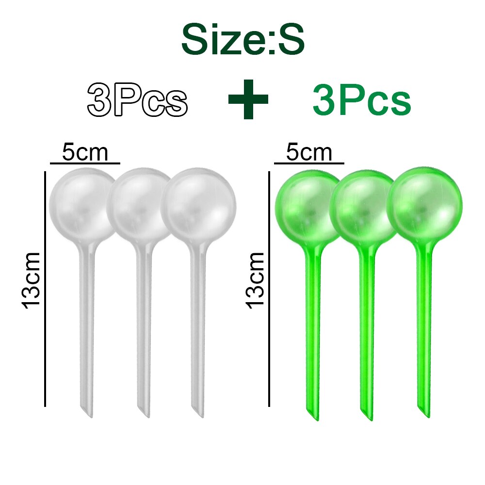 Bulbes d&#39;arrosage automatique pour plantes, 6/10 pièces, dispositif d&#39;irrigation goutte-à-goutte, pour le jardin de la maison: 6Pcs Mixed Color S