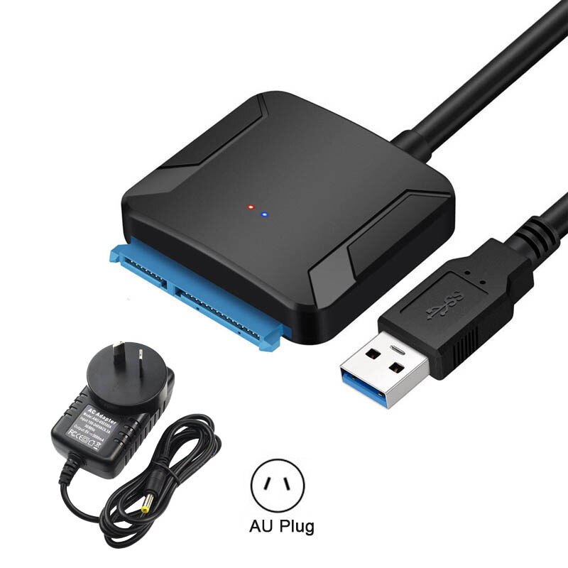 0.4m USB 3.0 na kabel Sata Adapter Sata konwertuj kable konwerter męski na 2.5/3.5 Cal HDD/Adapter SSD dysk twardy Adapter drutu: With AU Plug