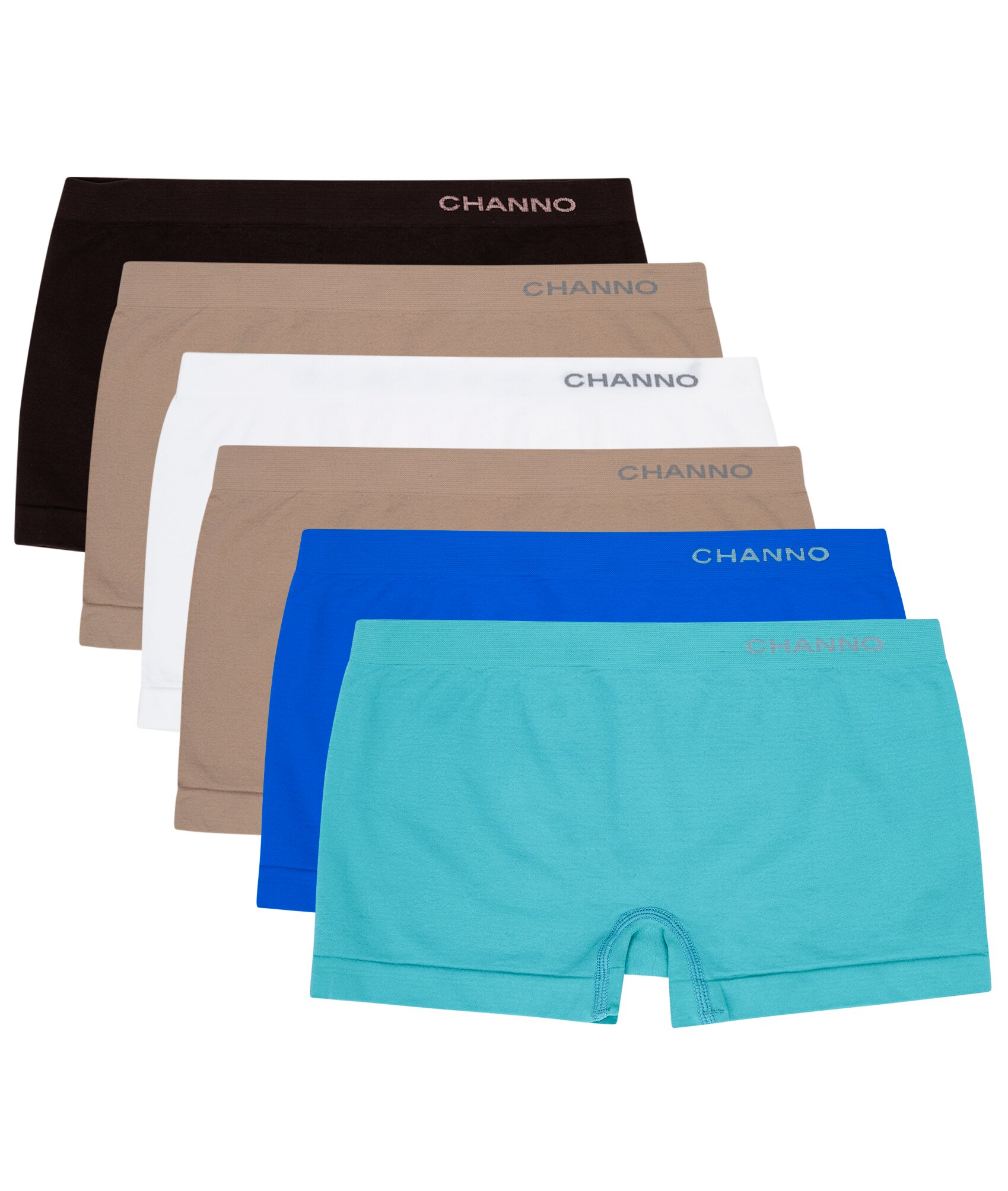 Channo Bragas Culotte Shorts de Lycra Sin Costuras Suaves y Cómodos (Pack de 1 o 6): Surtido / S-M