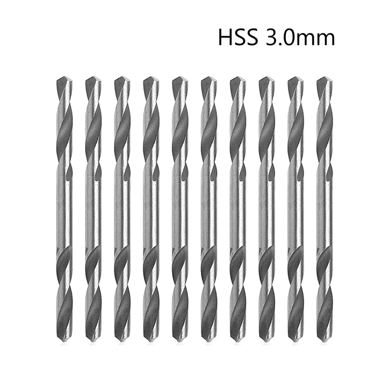 YOFE – ensemble d&#39;outils de forage à Torsion en spirale HSS à Double extrémité, ensemble d&#39;outils de forage, 3mm 3.2mm 3.5mm 4mm 4.2mm 4.5mm 5.0mm 5.2mm, 10 pièces