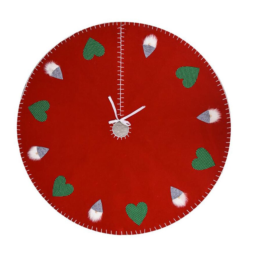 Vrolijke kerstboomrokken mat non-woven stof liefdesprint thuis kerstbenodigdheden feestboom jaar decoratie