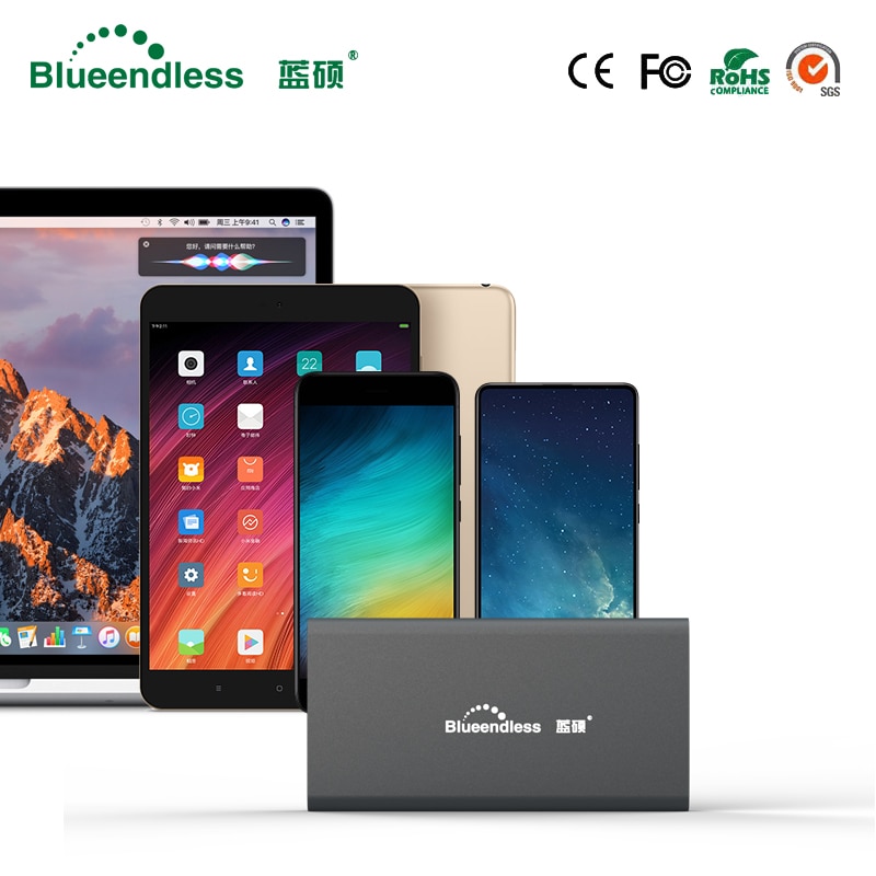 Product Aluminum M.2 Ssd Case Portable Hard Disk Msata to Usb Type C Msata Case 2242/2260/2280 Hard Drive Msata Enclosure