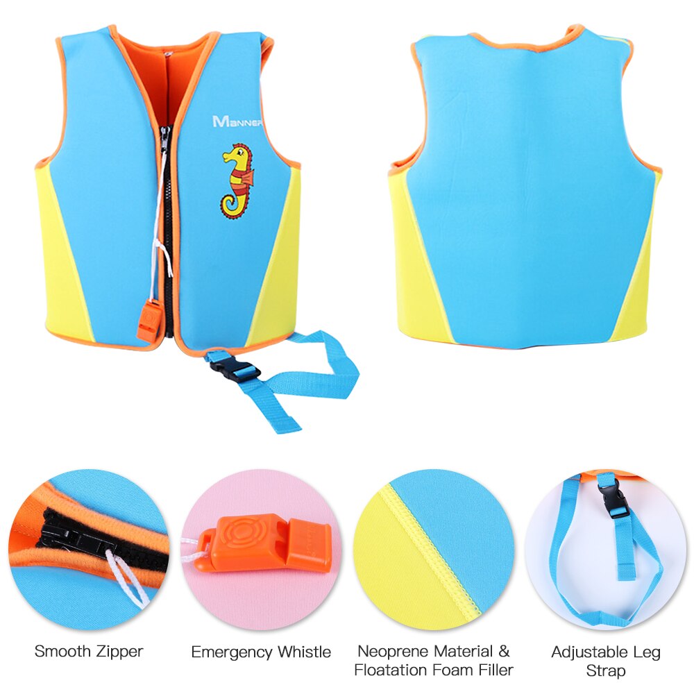 Kinderen Zwemvest Kids Zwemmen Reddingsvest Jongens Grils Rits Zwemvest Voor Water Sport Surfen Zwemmen