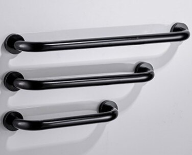 Raum Aluminium Bad Sicherheit Griff Armlehne Dusche Sicherheit Haltegriff Wc Badewanne Handläufe Bad Sicherheit Halter: Black / 50cm