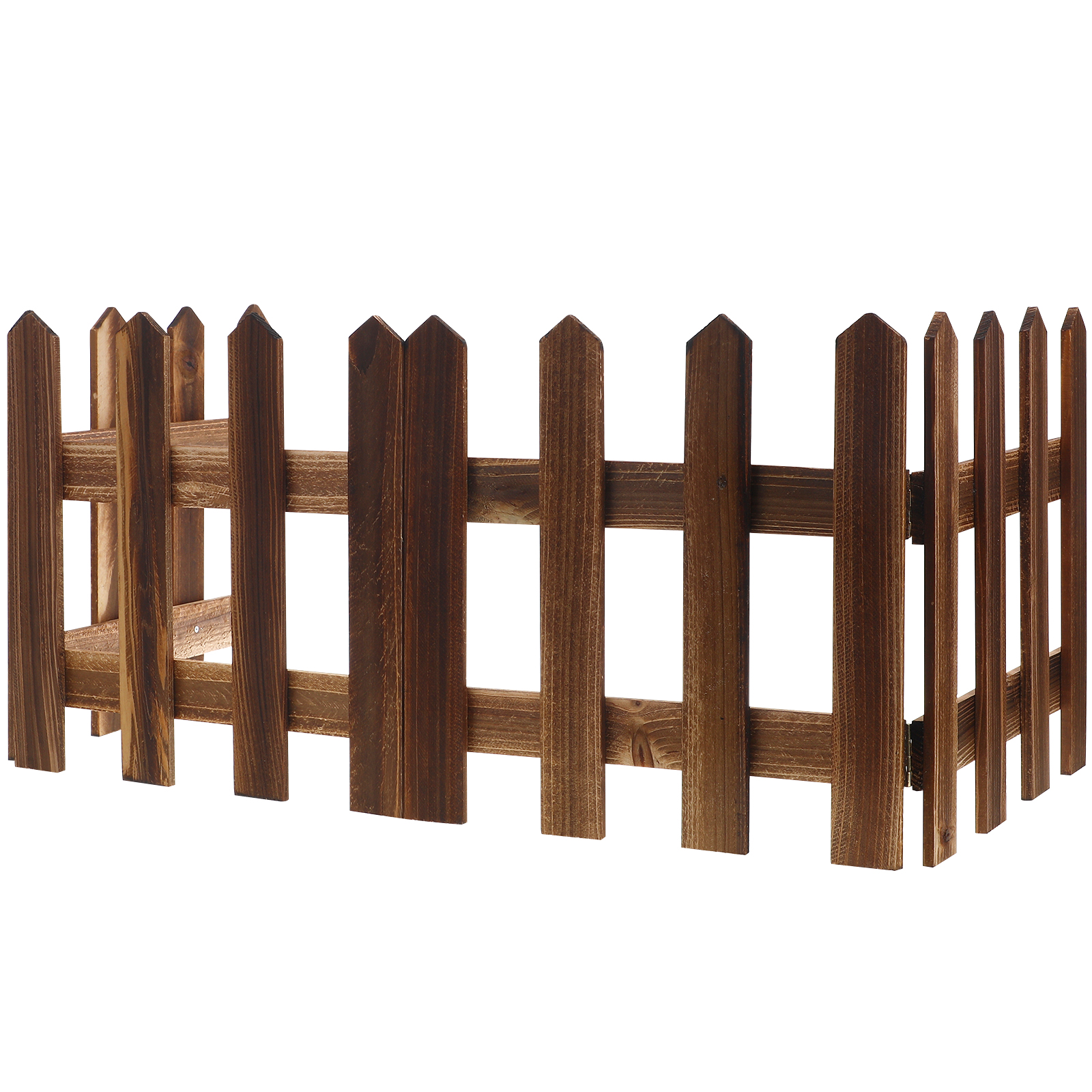 Verkoolde Hek 30 cm Hoogte Houten Houten Houten Hekken Tuinhekken Tuinhek Balkon Houten Hek Decoratieve Hek Tuin