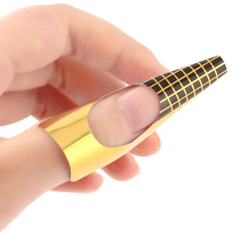100 Stuks Nail Art Gereedschap Nagel Uv Gel Tips Extension Builder Vorm Gids Voor Nagel Uitbreiding Stencil Manicure gereedschap