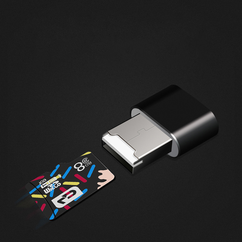 Lecteur de cartes SD USB 2.0, pour SDXC, SDHC, SD,TF, Micro SD, Micro SDHC, Mini lecteur de cartes haute vitesse pour l&#39;audio de la voiture