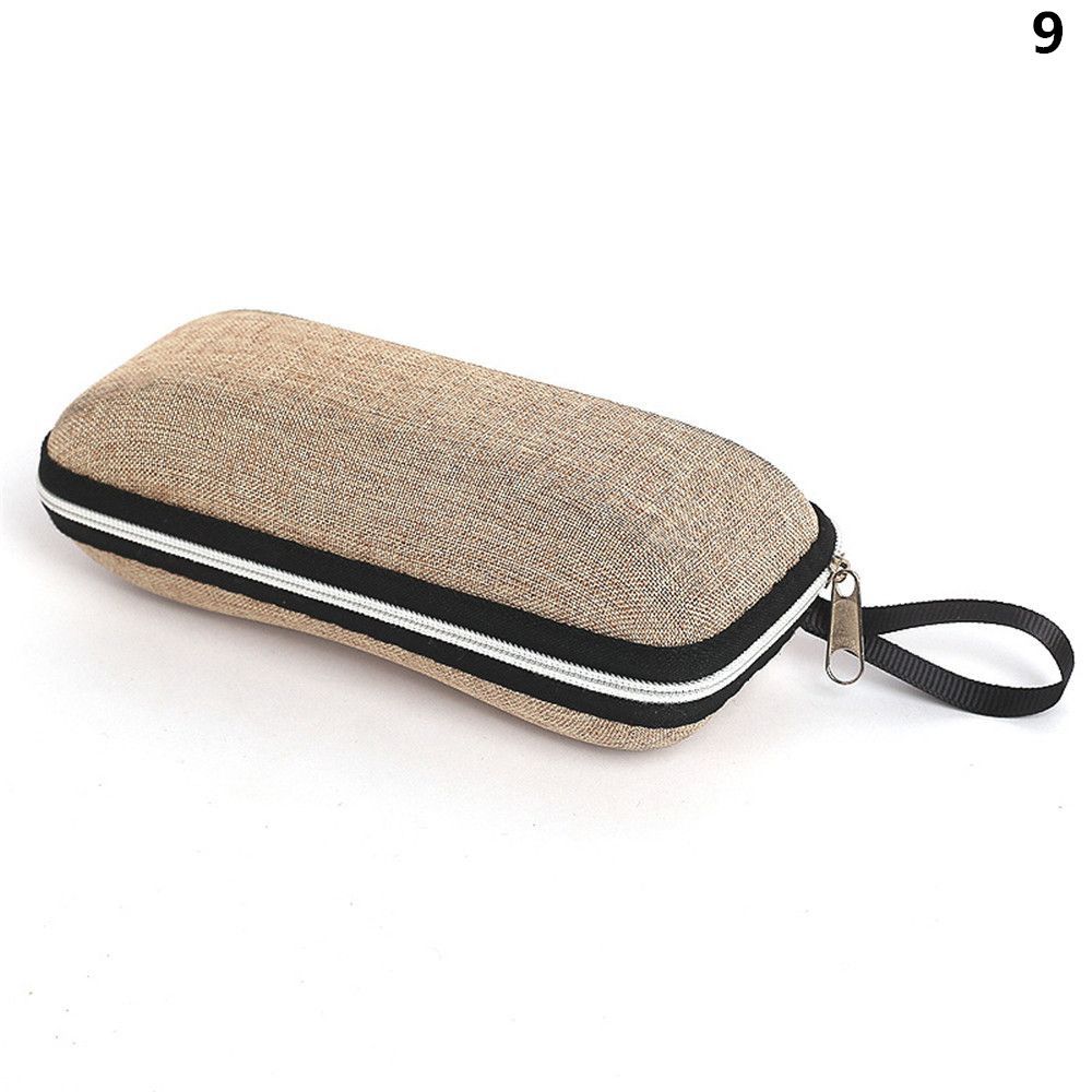 Ölgemälde Kunst Gläser Fall Box Harte Leder Lesebrille Fall Retro Floral Print Brillen Schutz Gläser Halter: Dark Khaki