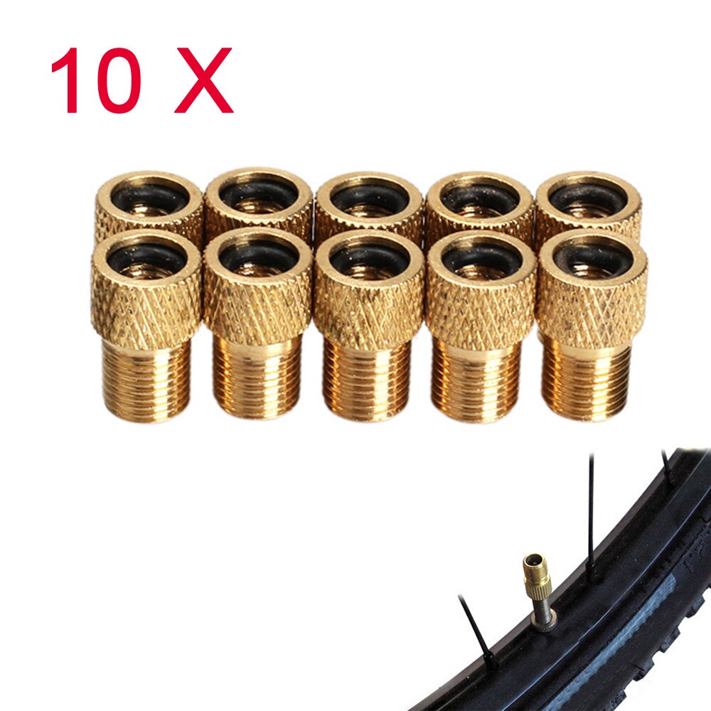5Pcs/10Pcs Presta To Schrader Air Pump Bicycle Bike Valve Type Adaptor Converter Adapter Zinc Alloy Repair Tool: 10pcs
