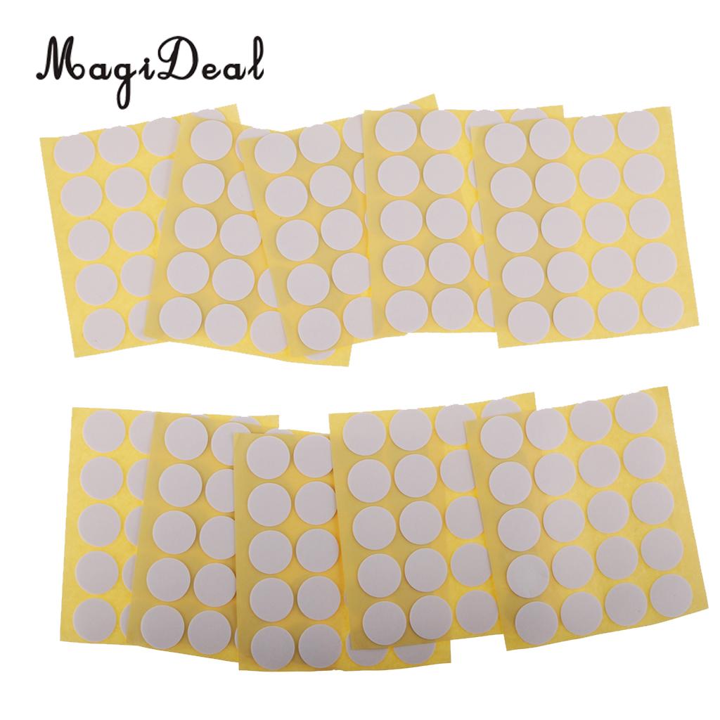 Magideal 200 pcs Candle Wick Stickers Adhesive Dots for Candle Making Home Decoration Candle Holder Fixed Stickers 20mm