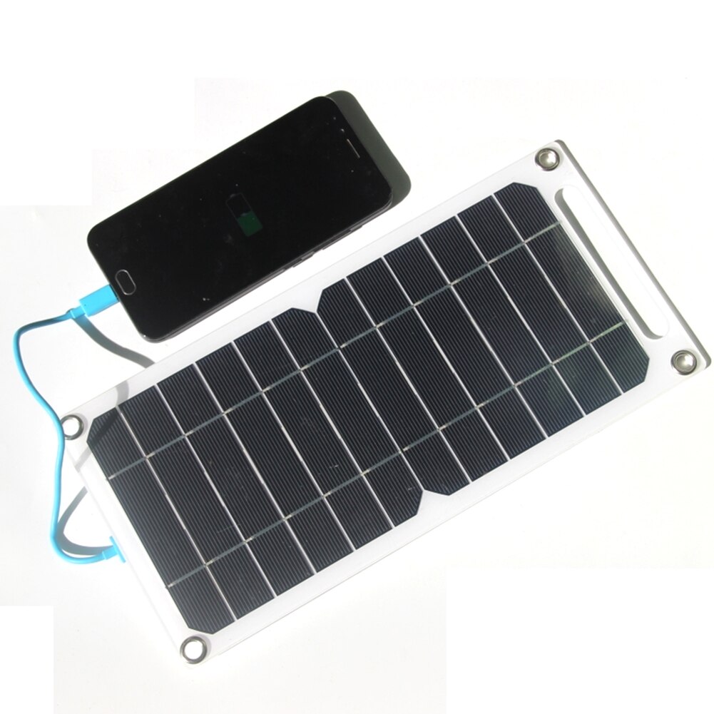 10W 5V Solar Panel Outdoor Portable Solar Charger Pane Outdoor Climbing Camping Travel Solar Charger Generator Power Bank