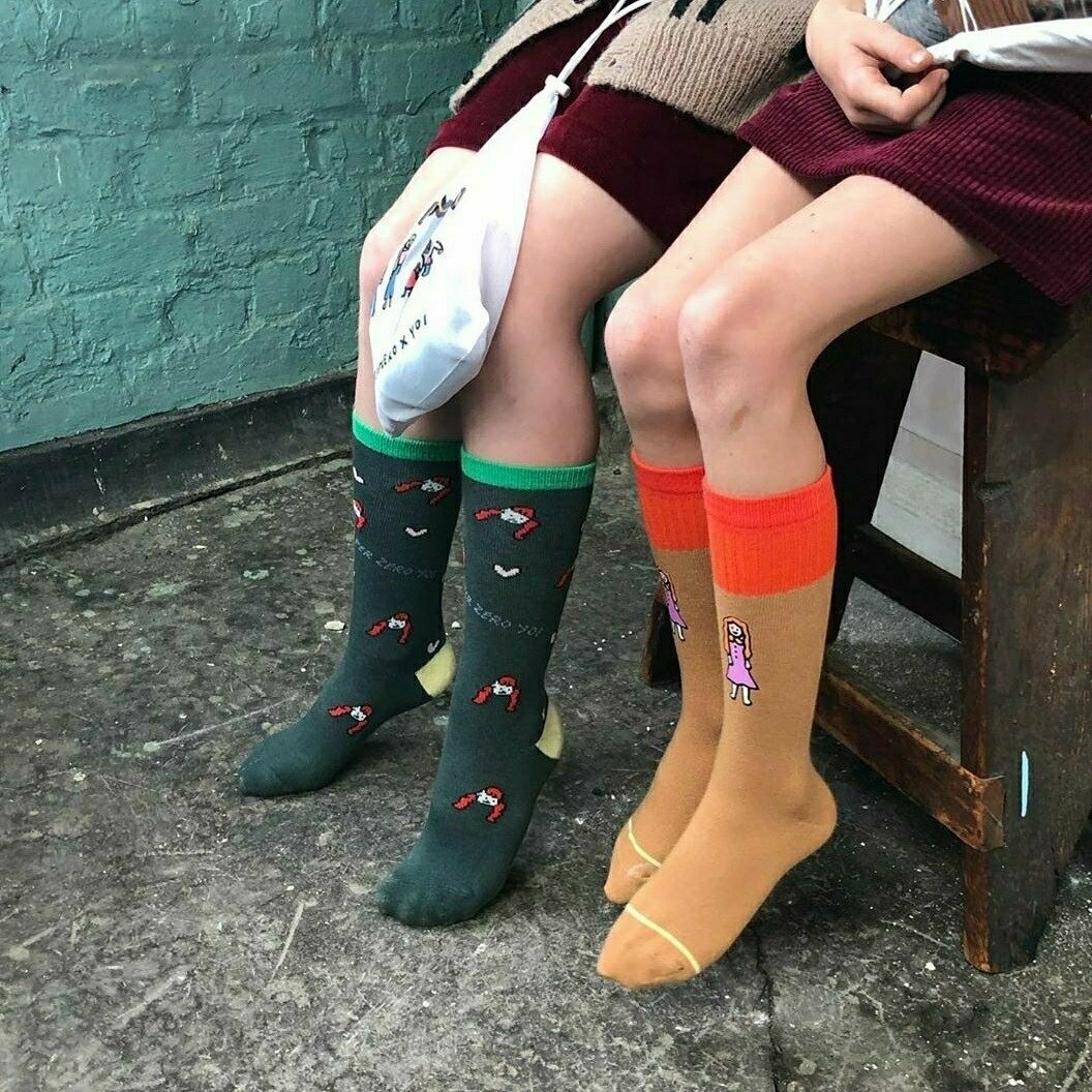 In Stock2020 2 Pieces Children's Cartoon Socks Tube Non-slip Socks Tube Socks Students Baby Socks Cotton Girl Boy Socks