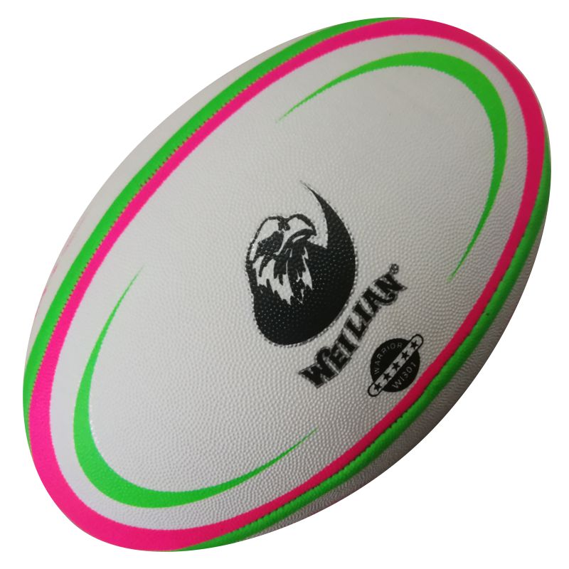 Rugby sportsbolde officiel størrelse 3 engelsk gummi slidstærk rugby til udendørs træning touch rugby: Default Title