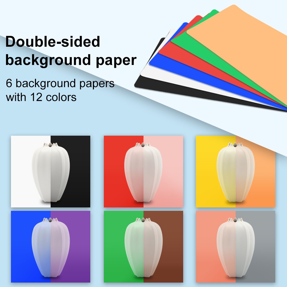 Lightbox Photo Ring LED Light Studio Box 6 12 Color Backgrounds Tabletop Photography Soft Shooting Tent Box