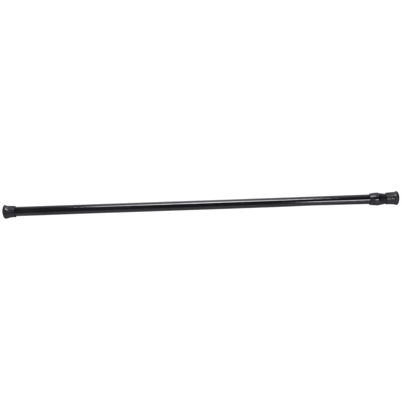 Erweiterbar Teleskop Frühjahr Geladen Netz Schleier Spannung Vorhang Schienen Pol Stangen, 70 ~ 120cm, Schwarz