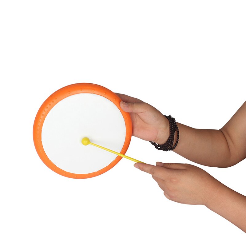 ręka utrzymać bęben instrument muzyczny Plastikowy 19.8cm 7.8 Cal robić przenośnego częstego treningu