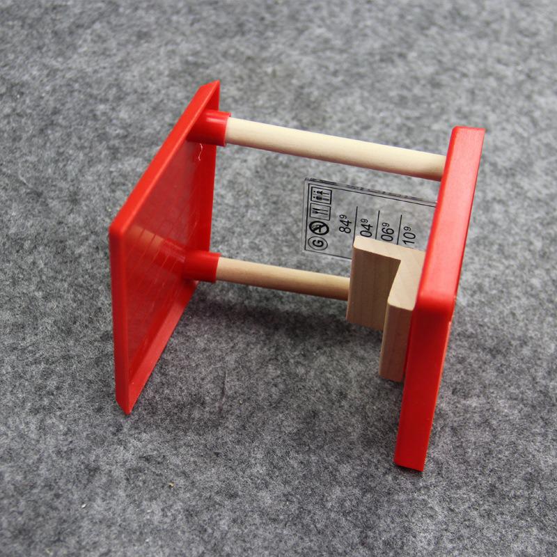 Drewniana stacja benzynowa stacja benzynowa stacja benzynowa zabawka drewniany koń holowniczy pociąg klocki dla dzieci scena akcesoria