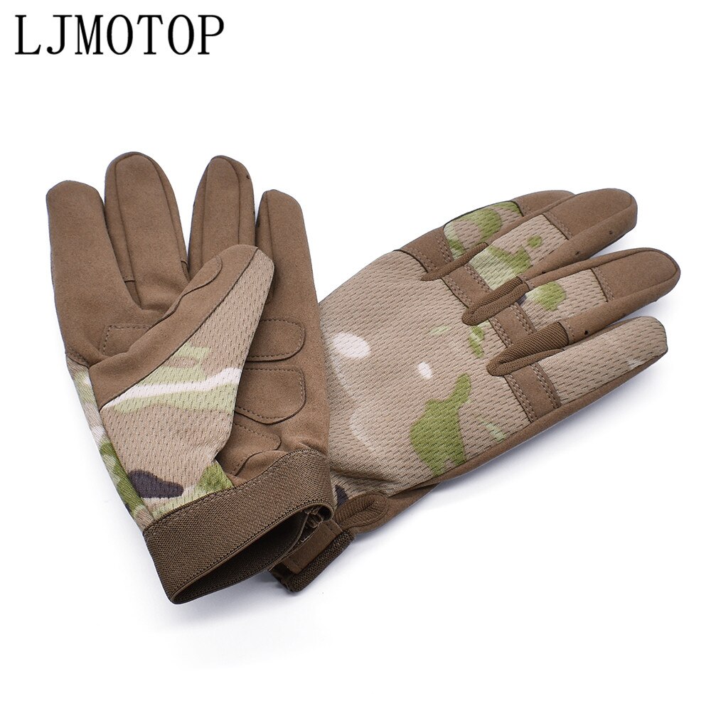 Guantes de motocicleta de , de cuero de dedo completo para exteriores, para Piaggio Vespa GTS GTV LX 60 125 250 300 Primavera Sprint: Camouflage / M